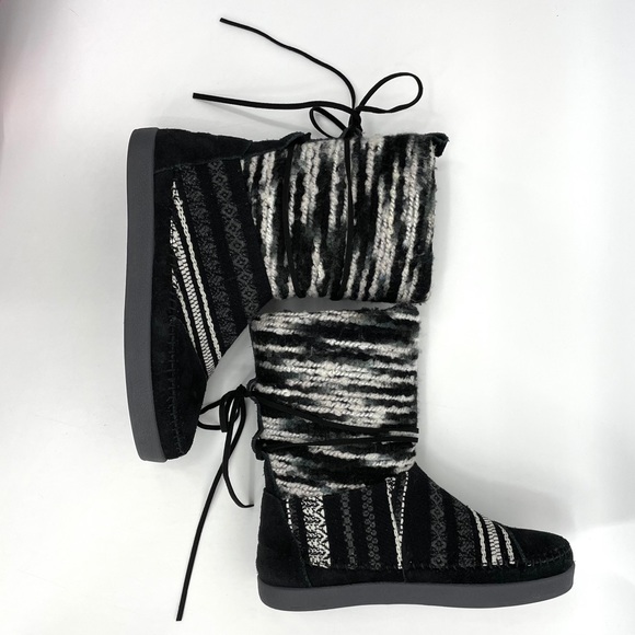 Toms black and white weather resistant boots - Picture 7 of 12